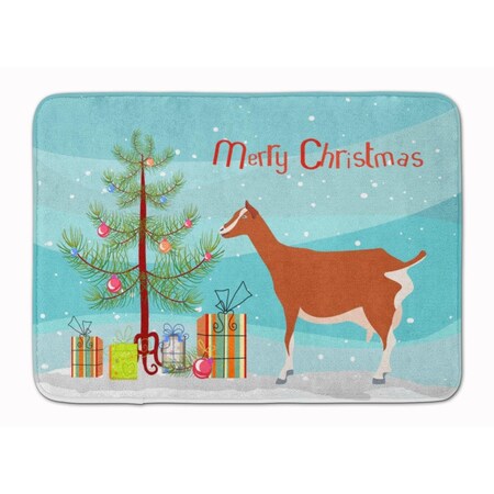 Carolines Treasures Toggenburger Goat Christmas Machine Washable Memory Foam Mat BB9248RUG